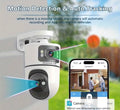 Draadloze camera met dubbele lenzen