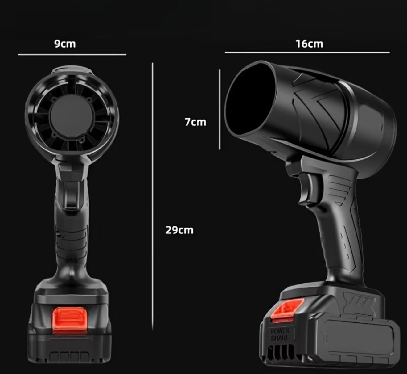 Draadloze bladblazer 21V handheld